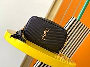 LV Lou Mini Jacquard Grain Cowhide Black Small Bag 19x11x5cm - 1