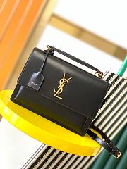 YSL New Sunset Medium Black Bag 25x18x5cm  - 1