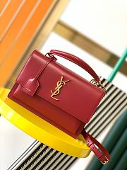 YSL New Sunset Medium Red Bag 25x18x5cm - 1