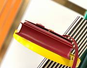 YSL New Sunset Medium Red Bag 25x18x5cm - 5