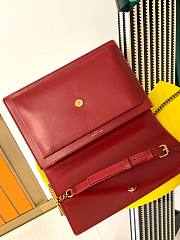 YSL New Sunset Medium Red Bag 25x18x5cm - 3