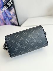 LV M24474 SPEEDY 18 LV&I MONOGRAM ECLIPSE CANVAS BLACK BAG 18.5×12.5×10.5cm - 5