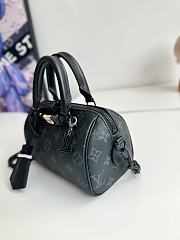 LV M24474 SPEEDY 18 LV&I MONOGRAM ECLIPSE CANVAS BLACK BAG 18.5×12.5×10.5cm - 4