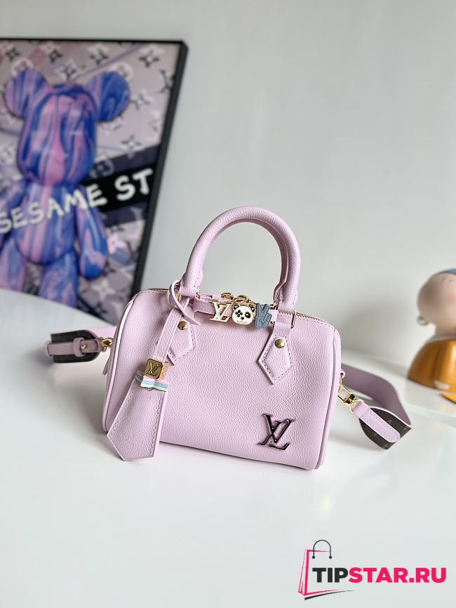 LV M24598 18 LV&I Wisteria Leather Bag 18.5×12.5×10.5cm - 1