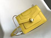 BVLGARI Serpenti Yellow Handbag 20*14*4.5Cm - 1