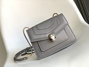 BVLGARI Serpenti Grey Handbag 20*14*4.5Cm - 1