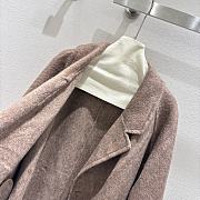  New style lapel wool light brown coat - 3