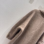  New style lapel wool light brown coat - 6