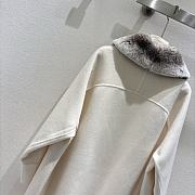 Latest cashmere cream white coat - 4