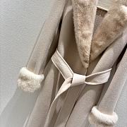 M slim fit cashmere mink beige coat - 2