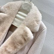 M slim fit cashmere mink beige coat - 4