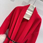 Australian wool double-faced cashmere red coat - 5