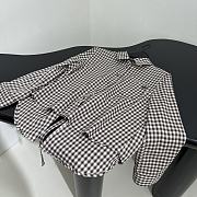 Loewe New Cotton Trapezoid Shirt Set Brown Plaid - 5