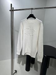 Prada New Round Neck Wool Sweater White  - 3