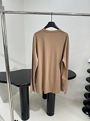 Prada Knitted Long-sleeved T-shirt Khaki - 3