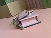 Gucci Nude Pink Leather Interlocking G Wallet On Chain 20x13x6cm - 4