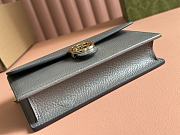 Gucci Dark Grey Leather Interlocking G Wallet On Chain 20x13x6cm - 2