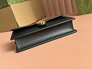 Gucci Black Leather Interlocking G Wallet On Chain 20x13x6cm - 2