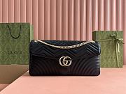 Gucci Marmont Black Leather 40X21X8.5CM - 1