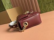 GG Marmont Mini Wine Red Handbag 21x15.5x8cm - 6