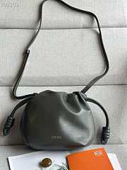 Loewe Dark Green Mini Flamenco Purse Clutch in Nappa Leather 23x17x5.5cm - 5