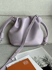 Loewe Light Purple Mini Flamenco Purse Clutch in Nappa Leather 23x17x5.5cm - 1