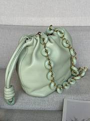 Loewe Light Green Mini Flamenco Purse Clutch in Nappa Leather 23x17x5.5cm - 6