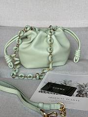 Loewe Light Green Mini Flamenco Purse Clutch in Nappa Leather 23x17x5.5cm - 5