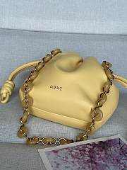 Loewe Light Yellow Mini Flamenco Purse Clutch in Nappa Leather 23x17x5.5cm - 6