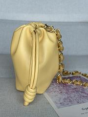 Loewe Light Yellow Mini Flamenco Purse Clutch in Nappa Leather 23x17x5.5cm - 3