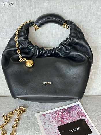 LOEWE SMALL BLACK NAPA SLEEVE 29*10.5*24CM 