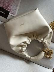 LOEWE SMALL CREAM WHITE NAPA SLEEVE 29*10.5*24CM - 2