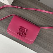 LOEWE Goya Small Pink Leather Shoulder Bag 19*13*6CM - 1