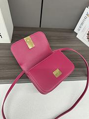 LOEWE Goya Small Pink Leather Shoulder Bag 19*13*6CM - 3