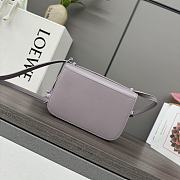 LOEWE Goya Small Purpul Leather Shoulder Bag 19*13*6CM - 3