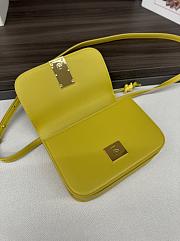 LOEWE Goya Small Light Yellow Leather Shoulder Bag 19*13*6CM - 6