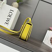 LOEWE Goya Small Light Yellow Leather Shoulder Bag 19*13*6CM - 4