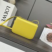 LOEWE Goya Small Light Yellow Leather Shoulder Bag 19*13*6CM - 3