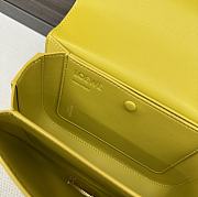 LOEWE Goya Small Light Yellow Leather Shoulder Bag 19*13*6CM - 2