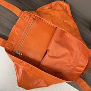 LOEWE Paper Calf Leather Fold Orange Shopper 50*20*31cm - 3