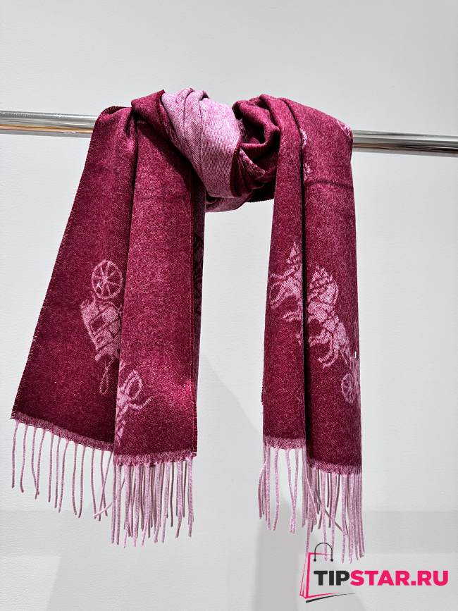 Coach Pink scarf 195×53cm - 1