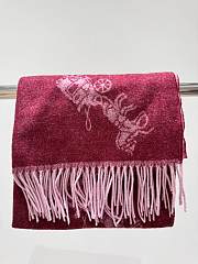 Coach Pink scarf 195×53cm - 4