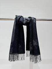 Coach Grey Black Scarf 195×53cm - 1