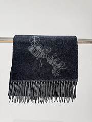 Coach Grey Black Scarf 195×53cm - 5