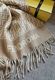 Fendi Roman cape two-tone beige scaft 140*140cm - 5