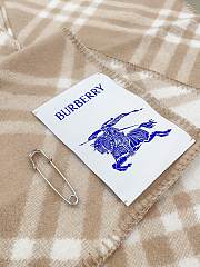  Burberry cashmere wool blended beige scarf 30*180cm - 3