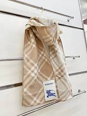  Burberry cashmere wool blended beige scarf 30*180cm - 2