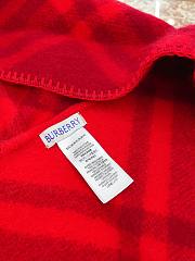 Burberry cashmere wool blended red scarf 30*180cm - 5