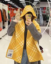 Burberry cashmere wool blended yellow scarf 30*180cm - 1