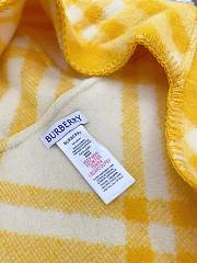 Burberry cashmere wool blended yellow scarf 30*180cm - 2